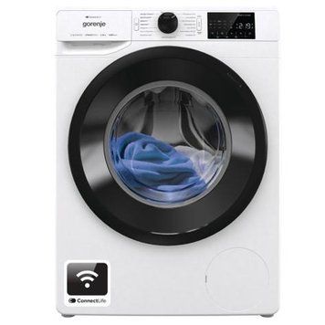 Стиральная машина Gorenje фронтальная, 8кг, 1400, A+++, 55см, дисплей, инвертор, пар, Wi-Fi, белый WPNEI84A1SWIFI фото