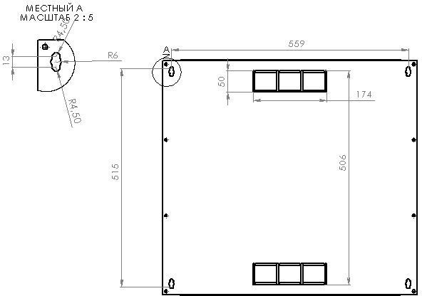 Шафа 12U, 600х700х640 мм (Ш*Г*В), акрилове скло UA-MGSWA127B фото