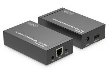 Набір IP-відеоподовжувачів DIGITUS HDMI, Full HD, 1080p, один до багатьох, 120 м DS-55517 фото