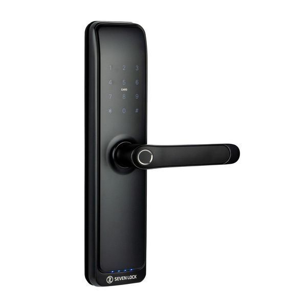 Розумний дверний біометричний замок SEVEN LOCK SL-7767BFW (врізна частина 6068 Auto) 301235 фото