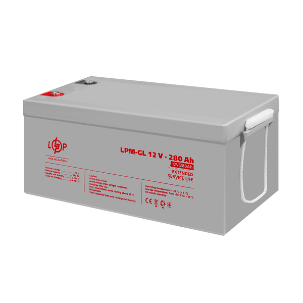 Аккумулятор гелевый LPM-GL 12V - 280 Ah LP13185 фото