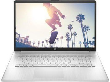 Ноутбук HP 17-cp2023ua 17.3" FHD IPS AG, AMD R3-7320U, 8GB, F512GB, UMA, DOS, сріблястий AR8J9EA фото