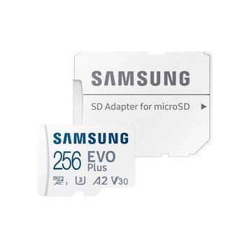 Карта пам'яті Samsung Evo Plus microSDXC 256GB UHS-I U3 V30 A2 + SD адаптер (MB-MC256KA/EU) 259920 фото