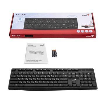 Клавиатура мембрана Genius KB-7200, 104key, WL, EN/UKR, черный 31320002406 фото