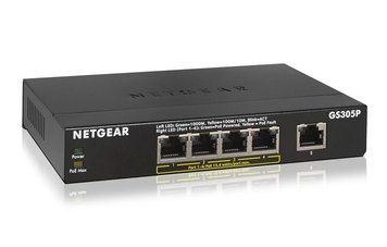 Комутатор NETGEAR GS305P 5xGE (4xPoE), 63Вт, Некерований GS305P-300EUS фото