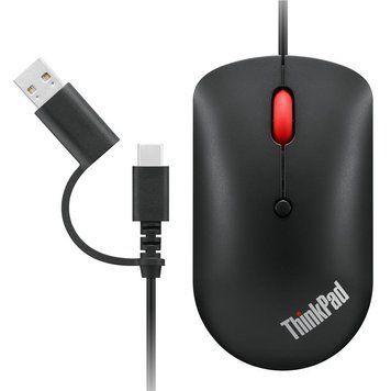 Мышь Lenovo ThinkPad USB-C Wired Compact Mouse 4Y51D20850 фото