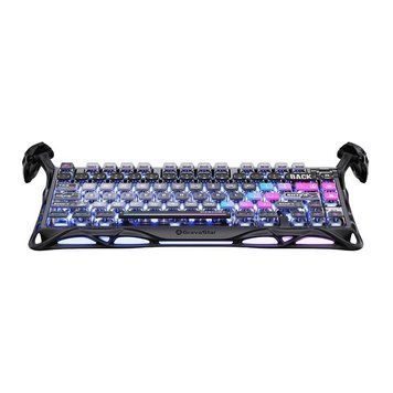 Клавиатура механическая GravaStar Mercury K1 Pro 80keys, GravaStar x Kailh Speedy Mint, BT/WL/USB, чорний GSK1PRO_CMBLK фото