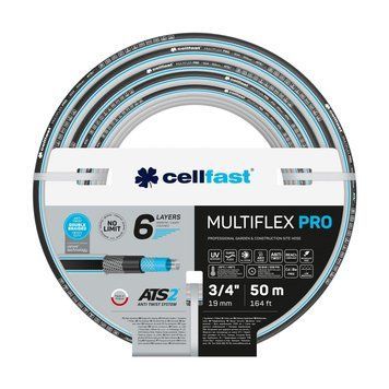 Шланг садовий Cellfast MULTIFLEX PRO 3/4" 50м 6 шарів до 35бар -20&hellip;+65&deg;C 13-822 фото