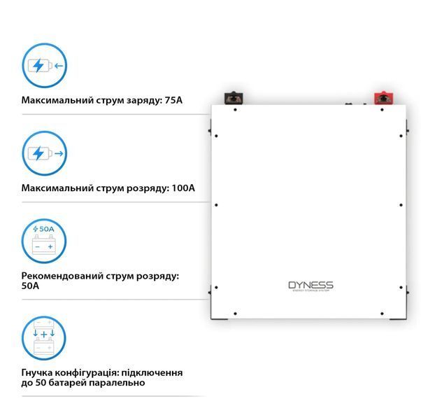 Зовнішня батарея для ДБЖ/інвертора Dyness DL5.0C Heating DL5.0C-H фото