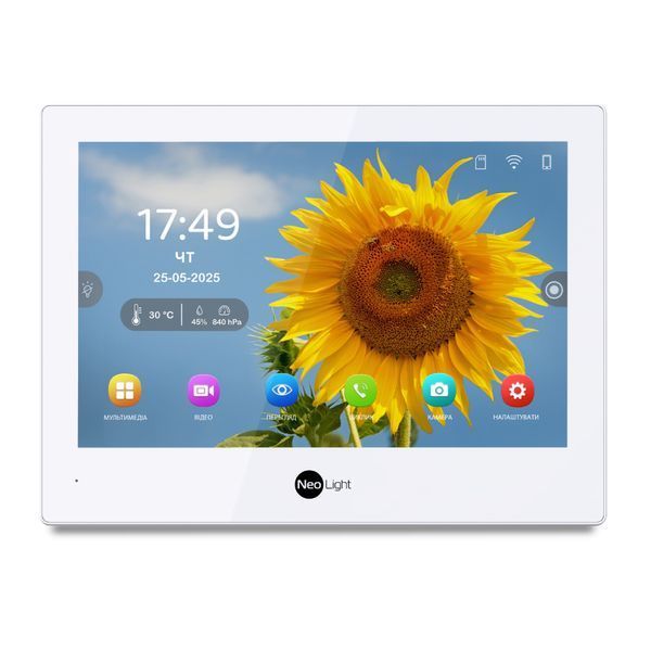 Комплект Neolight ALPHA Hybrid HD KIT Silver: гібридний відеодомофон 8" з Wi-Fi та 2 Мп відеопанель 301760 фото