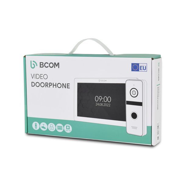 Комплект відеодомофона BCOM BD-780M Black Kit: відеодомофон 7" з детектором руху і відеопанель 215040 фото