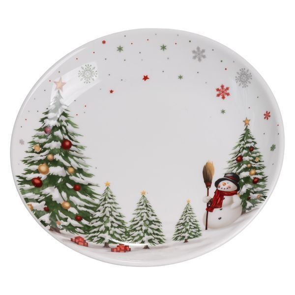 Столовый набор посуды тарелок 24 предмета на 6 персон Christmas Tree фарфоровый SG-24 SG-24 фото