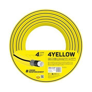 Шланг садовий Cellfast 4YELLOW 3/4" 20м 4 шари до 20бар -10&hellip;+50°C 10-520 фото