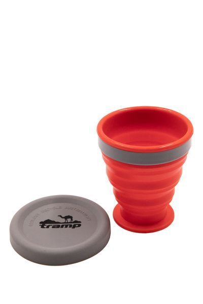 Стакан складаний TRAMP силіконовий з кришкою 200мл UTRC-126, terracota UTRC-126-terracota фото