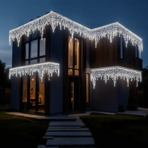 Вулична гірлянда Бахрома 50 м 600 LED білий провід Білий 50MWW 50MWW фото