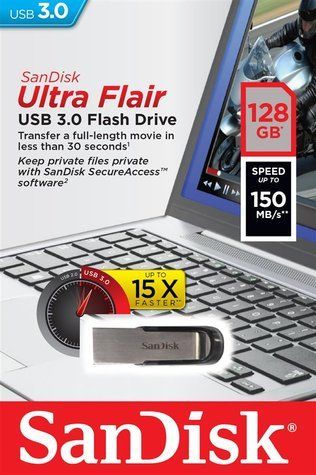 Накопичувач SanDisk 128GB USB 3.0 Type-A Flair R150MB/s SDCZ73-128G-G46 фото