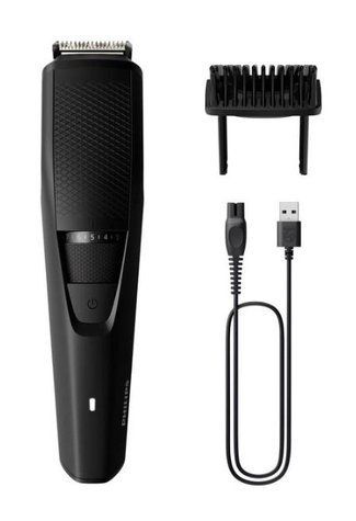 Тример Philips Series 3000, для бороди, вусів, голови та тіла, акум., насадок-1, сталь, чорний BT3234/15 фото