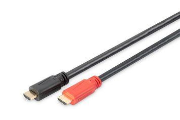 Кабель DIGITUS HDMI (M/M), 4K, High speed, активний, 15м, чорний AK-330118-150-S фото