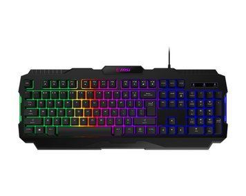 Клавіатура мембранна MSI FORGE GK100 104key, USB-A, EN/UKR/RU, ColorLED, чорний S11-04UA221-HH9 фото