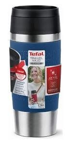 Термочашка Tefal Travel Mug Classic, 360мл, нержавіюча сталь, синій N2020310 фото