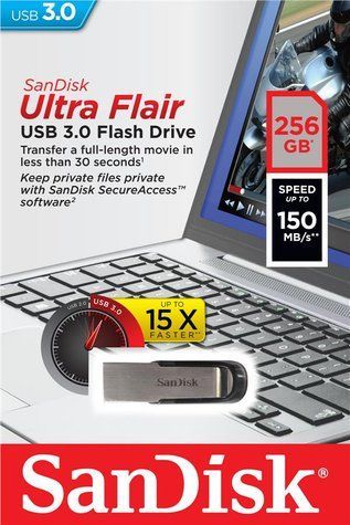 Накопичувач SanDisk 256GB USB 3.0 Type-A Flair SDCZ73-256G-G46 фото