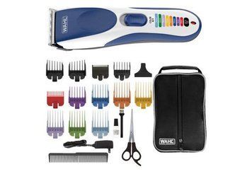 Набір для стрижки WAHL Color Pro Cordless, мережа+акум., тример,гребінець,ножиці, сталь, синій 09649-916 фото