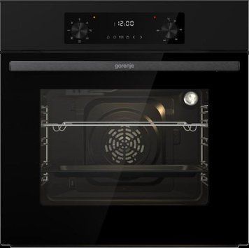 Духова шафа Gorenje електрична, 61л, A+, дисплей, конвекція, чорний BO635E1B фото