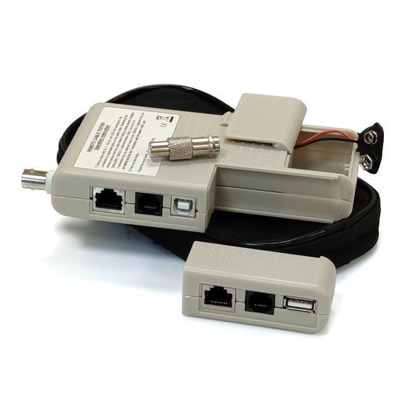 Тестер кабельний RJ-45, RJ-12, USB та BNC KD-CT009 фото