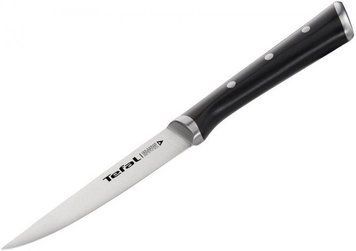 Кухонний ніж універсальний Tefal Ice Force, 11см, нержавіюча сталь, пластик, чорний K2320914 фото