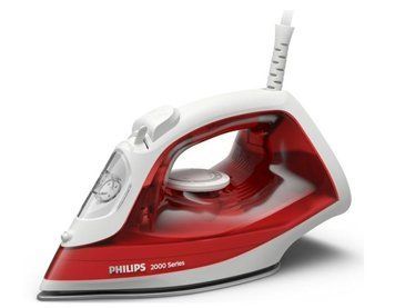 Утюг PHILIPS Series 2000, 2000Вт, 250мл, паровой удар -100гр, керам. подошва, красный DST2010/40 фото