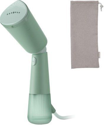 Отпариватель Philips компактный Series 5000, 1400Вт, 120мл, паровой удар -24гр, складная ручка, пластик, серо-зеленый STH5010/70 фото