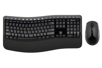 Комплект клавіатура та миша Microsoft Comfort Desktop 5050 WL, EN/UK/RU, чорний PP4-00017 фото