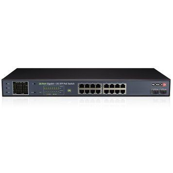 Некерований PoE-комутатор Provision-ISR PoES-16250GCL+2SFP з 16 портами PoE 301352 фото