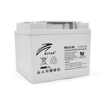 Акумуляторна батарея AGM RITAR RA12-40, Gray Case, 12V 40.0Ah ( 198 x166 x 169 ) Q1 RA12-40 фото