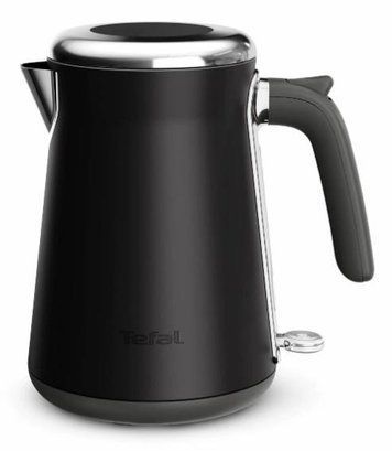 Електрочайник Tefal Collection 1.68л, Strix, нерж. сталь, чорний KI6668E0 фото