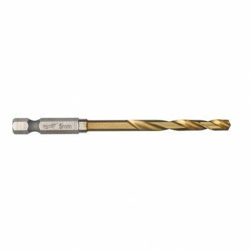 Сверло по металлу Milwaukee RedHEX HSS-G TiN, 5х31х80мм 48894712 фото