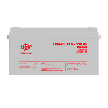 Аккумулятор гелевый LPM-GL 12V - 150 Ah LP4155 фото