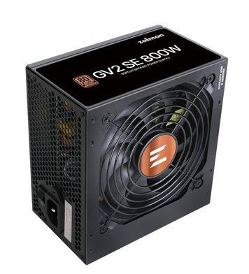 Блок живлення Zalman GV2SE (800W) 88%, 80+ Bronze, 120мм, 1xMB 24pin(20+4), 1xCPU(4+4 pin + 8pin), 4xMolex, 8xSATA, 4xPCIe 8pin(6+2) ZM800-GV2SE фото