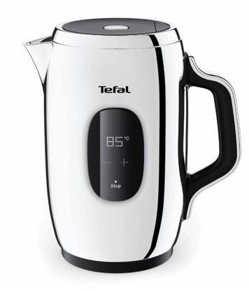Електрочайник Tefal Majestuo 1.5л, з подвійними стінками, 9 темп.реж, підтримка температури, сенc. управління, нержавіюча сталь KI883D10 фото