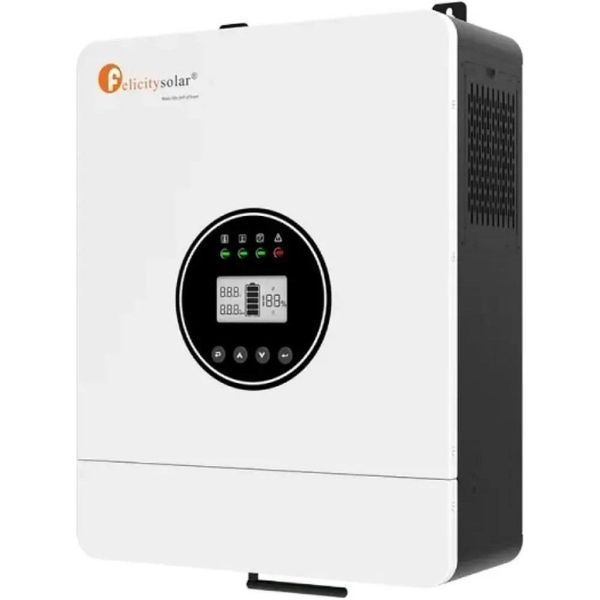 Гібридний інвертор Felicity IVEM6048-II (Gen port) 6KVA 48V RS485 MPPT(90V-450V) 230Vac 120A(Parallel) IVEM6048-II фото