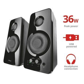 Акустическая система Trust Tytan 2.0, 18Вт, USB/AUX, Черный 21560_TRUST фото