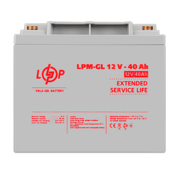 Аккумулятор гелевый LPM-GL 12V - 40 Ah LP4154 фото