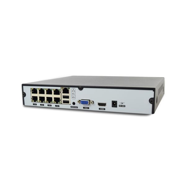 IP комплект відеоспостереження з 8 камерами ZKTeco KIT-8508NER-8P/8- ES-852T11C-C 1159623 фото