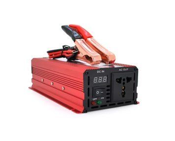 Инвертор напряжения ST1600CP (DC:800W), 12 / 220V с аппроксимированной синусоидой, 1 универсальная розетка, крокодилы, BOX ST1600CP фото