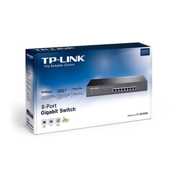 Комутатор TP-Link TL-SG1008 8-портовий гігабітний некерований 144839 фото