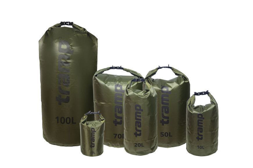 Гермомішок Tramp PVC Diamond Rip-Stop 50, Оливковий TRA-208-olive фото