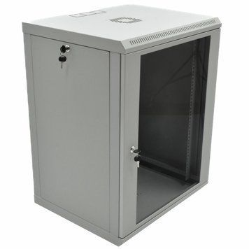 Шкаф 15U, 600х600х773 мм (Ш*Г*В), эконом, акриловое стекло, серый UA-MGSWL156G фото