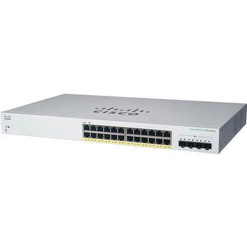 Комутатор Cisco CBS220 24xGE, 4x10G SFP+, Smart CBS220-24T-4X-EU фото
