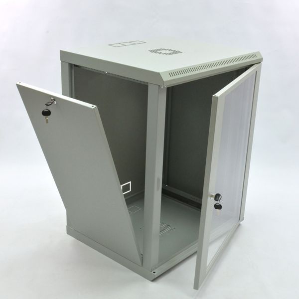 Шкаф 15U, 600х600х773 мм (Ш*Г*В), эконом, акриловое стекло, серый UA-MGSWL156G фото