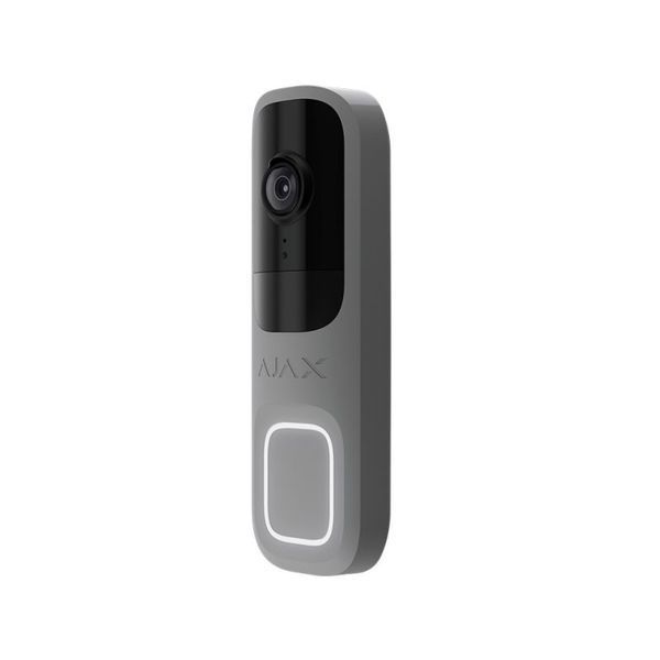 Відеодзвінок Ajax DoorBell grey з вбудованим штучним інтелектом, ІЧ-сенсором та керуванням у застосунках 303116 фото